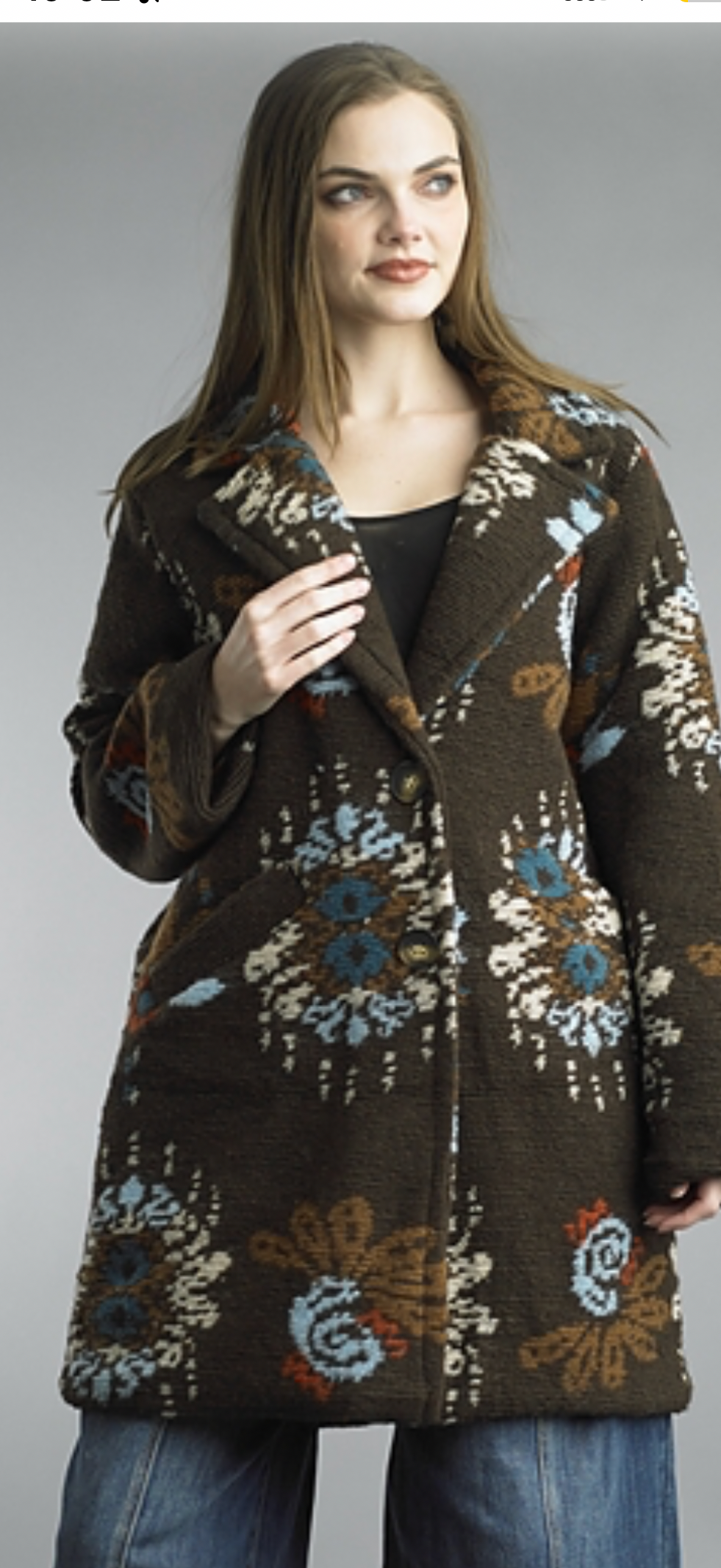 BOUCLE BROWN COAT