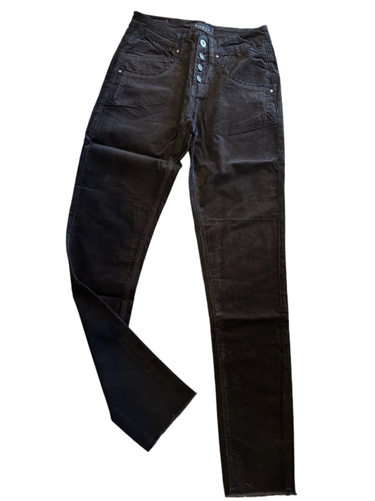 BIANCO BABY BLACK CHORD OPEN HEM JEAN