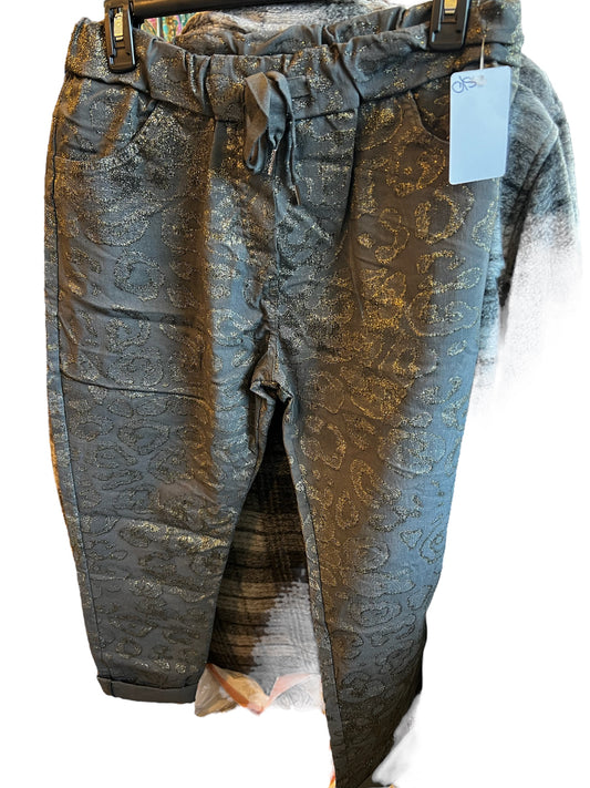 GREY GLITTER PANTS