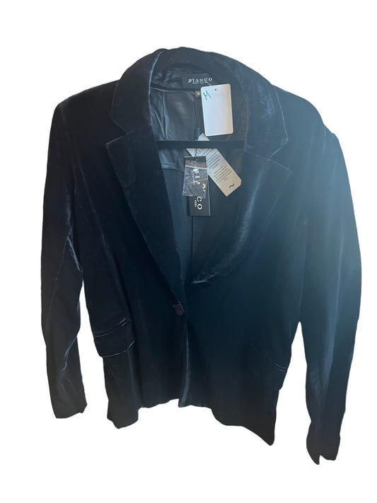 BIANCO BLACK VELVET BLAZER