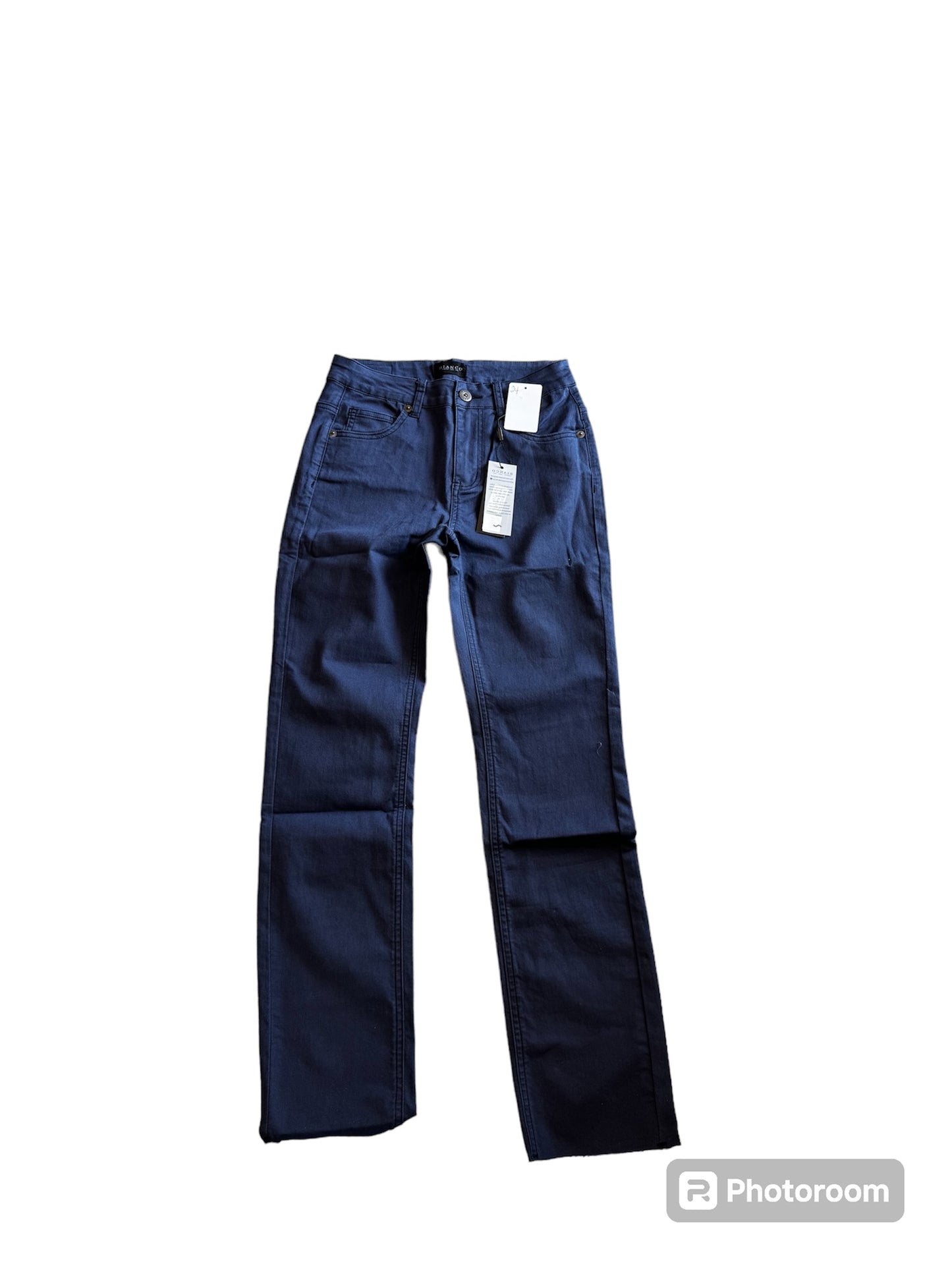 BIANCO NAVY STRAIGHT LEG PANT