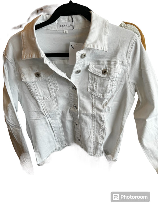 BIANCO WHITE JEAN JACKET