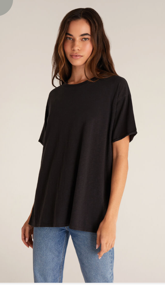 Z SUPPLY REBEL OVERSIZED TEE IN BLACK