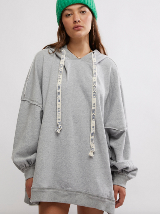 FREE PEOPLE WE TUNIC IN HEATHER GREY