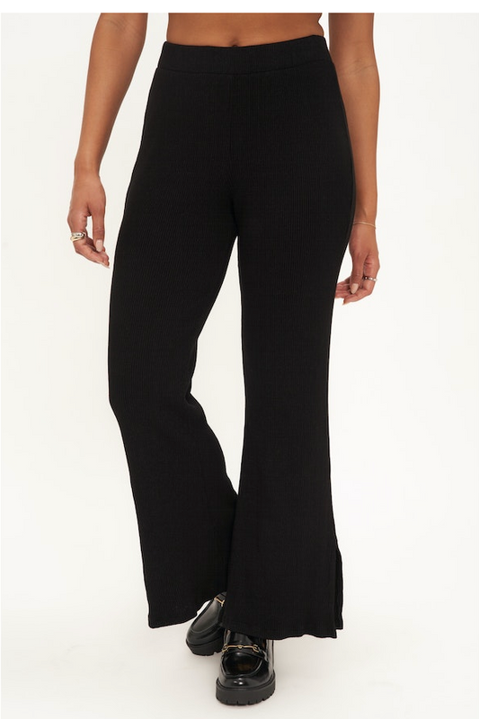 PROJECT SOCIAL T SURE SHOT SIDE SLIT SWEATER RIB PANT