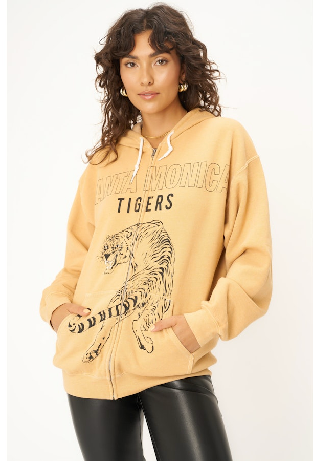 PROJECT SOCIAL T SANTA MONICA TIGERS ZIP HOODIE