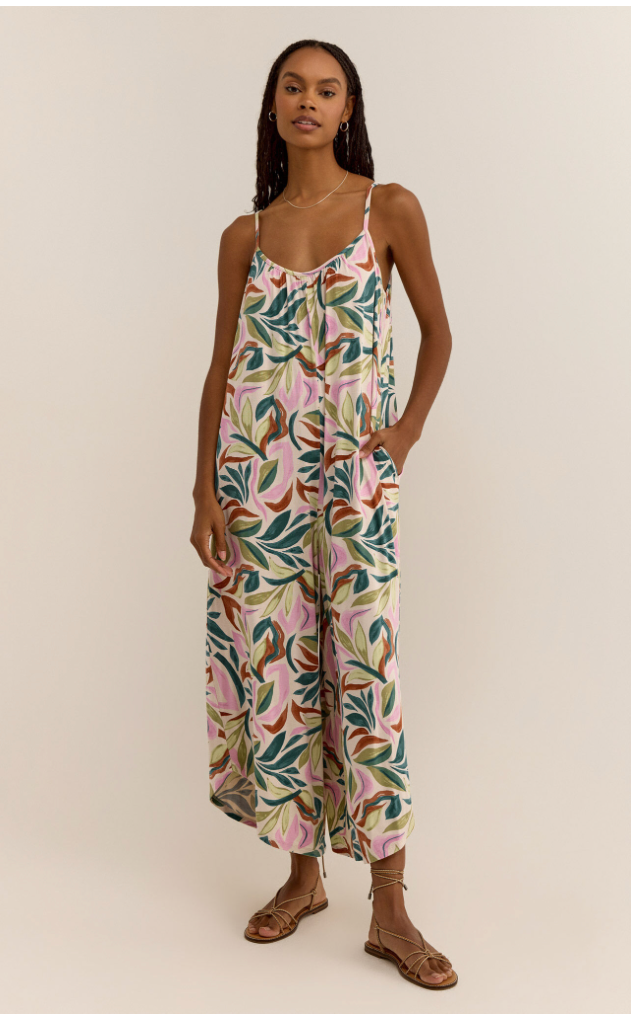 Z SUPPLY FLARED SAFARI JUMPSUIT