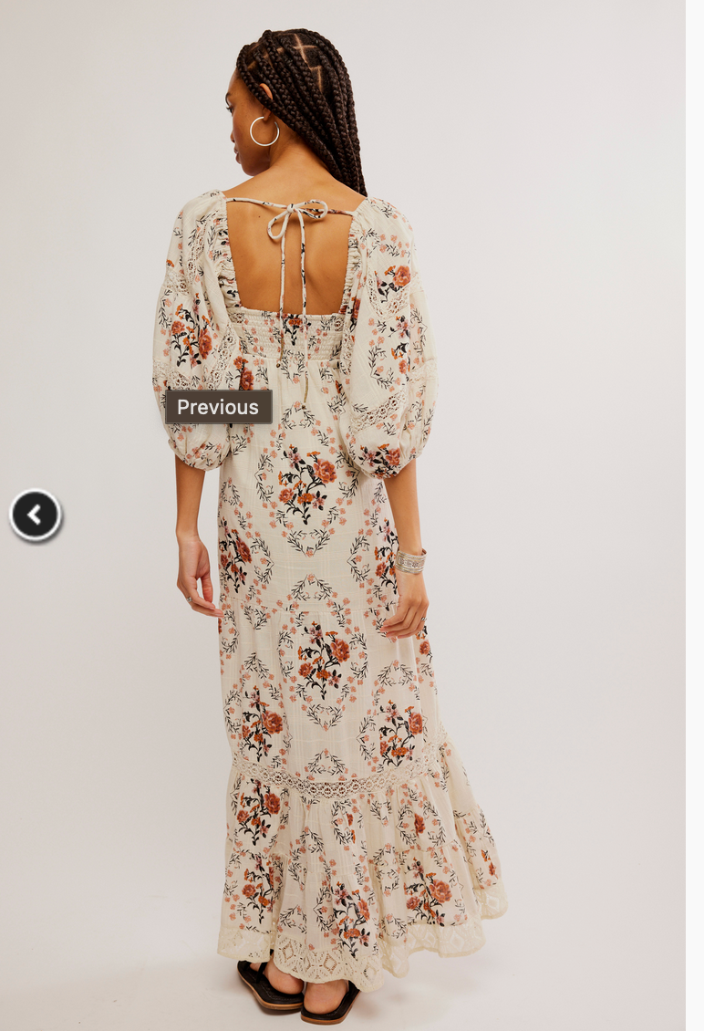 FREE PEOPLE ALL THE ATTITUDE PRINTED MAXI