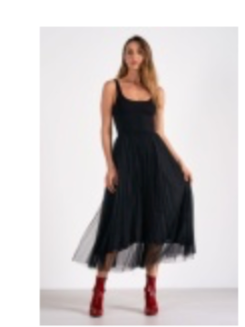 ELAN MAXI TULLE TANK DRESS