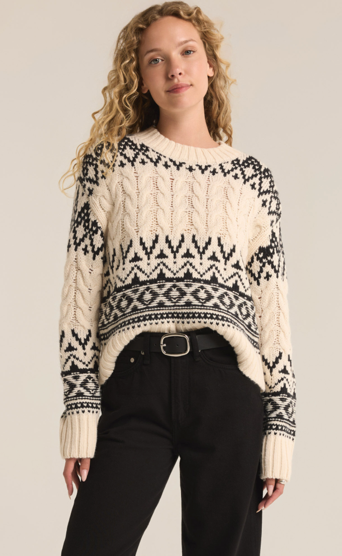 Z SUPPLY Garland Fairisle Sweater