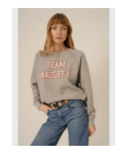 PROJECT SOCIAL TEAM NAUGHTY/TEAM NICE REVERSIBLE SWEATSHIRT