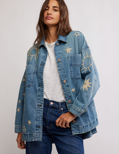 FREE PEOPLE MADISON CITY EMBROIDERED