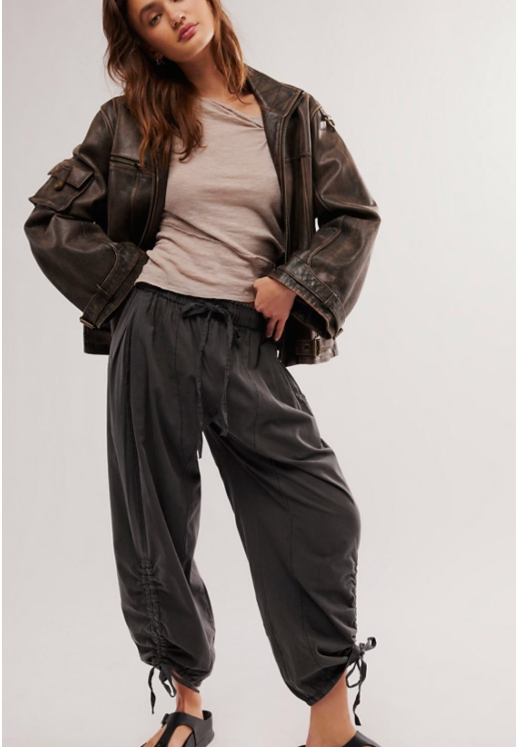 FREE PEOPLE HADLEY POPLIN PANT