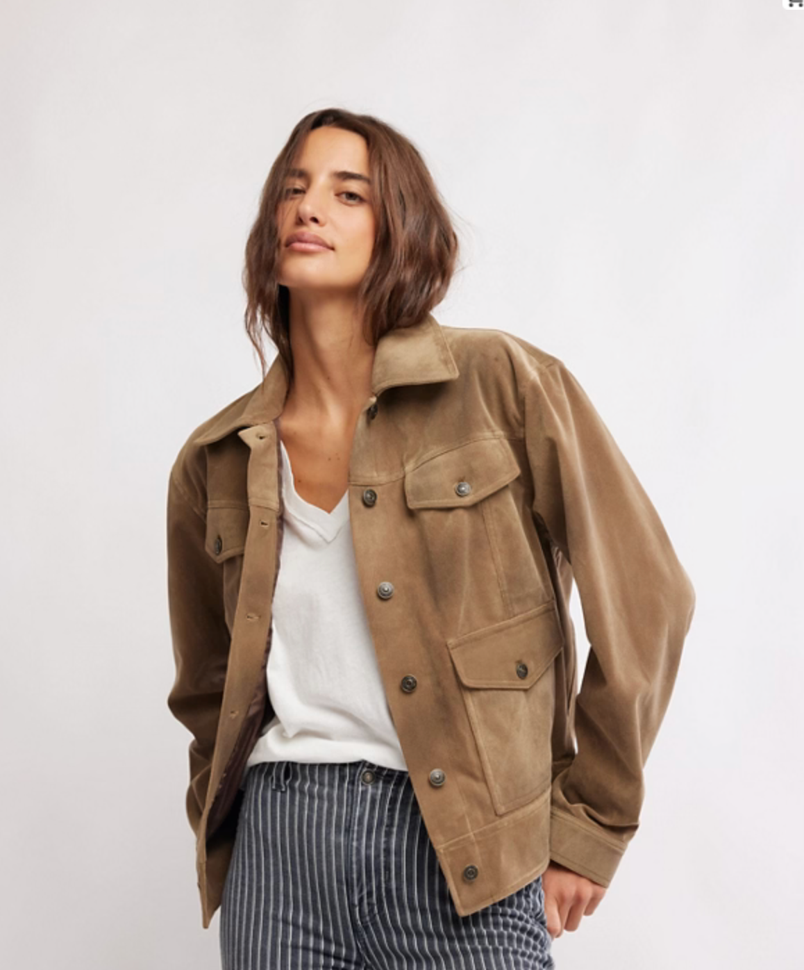 FREE PEOPLE NIGHT RANCH VEGAN JACKET