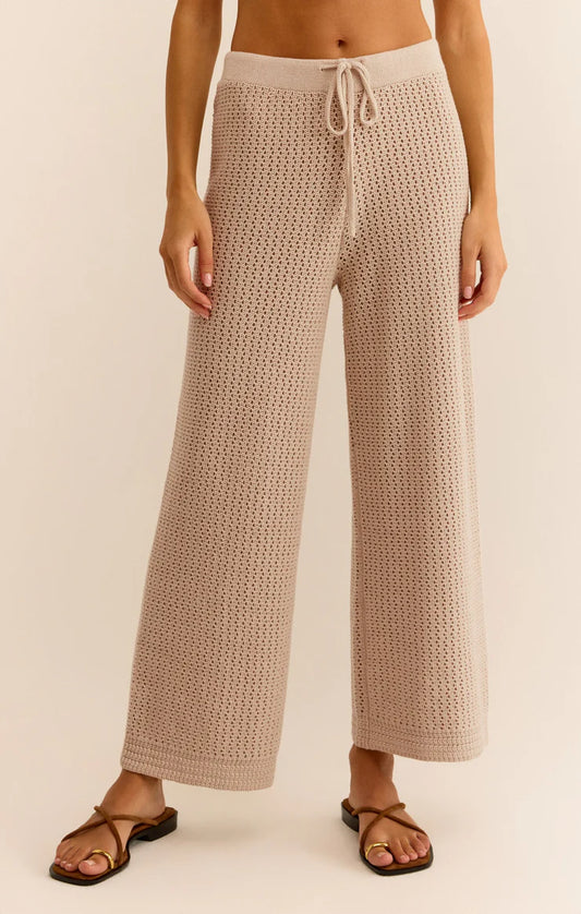 Z SUPPLY COSTA CROCHET PANT IN NATURAL