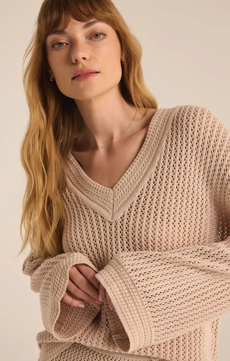 Z SUPPLY KIAMI CROCHET SWEATER