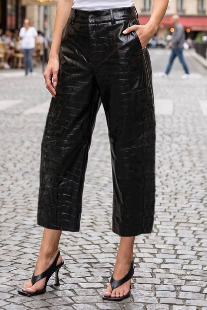 VAVA CELINE ALLIGATOR BARREL PANTS