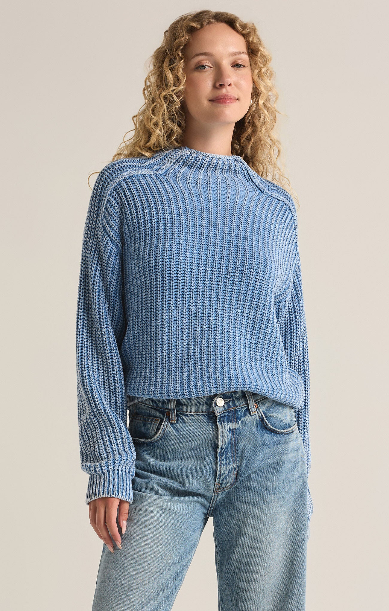 Z SUPPLY Carraway Sweater IN WASHED INDIGO