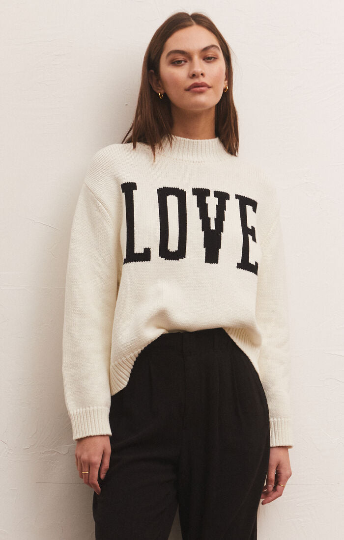 Z SUPPLY Love Intarsia Sweater