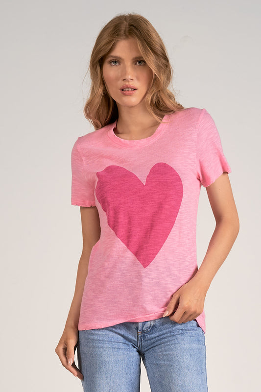 ELAN SP 24 PINK HEART T SHIRT