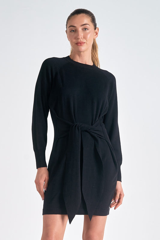 ELAN Dress L/S Midi WITH FRONT