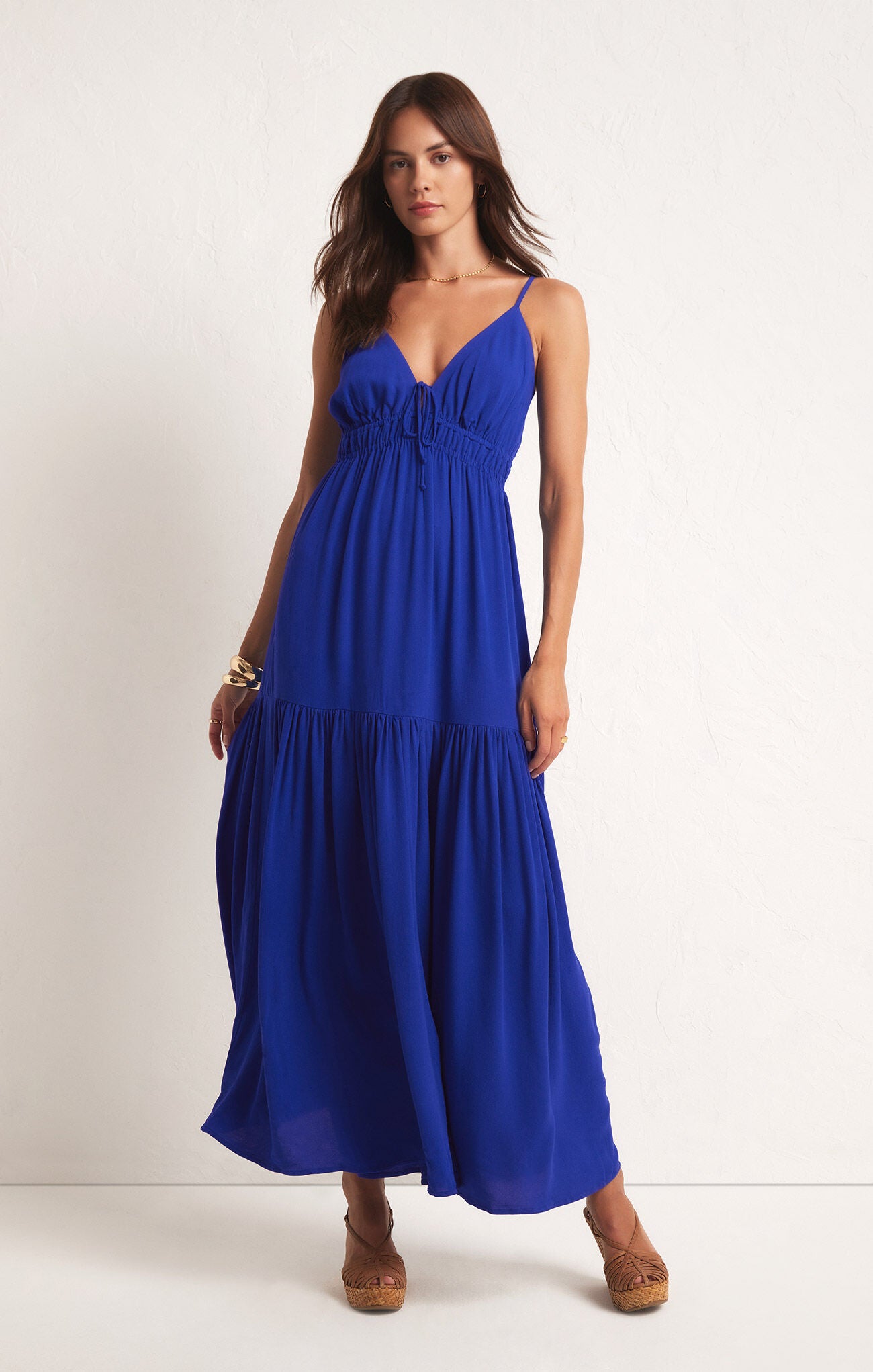 Z SUPPLY Lisbon Maxi Dress IN PALACE BLUE