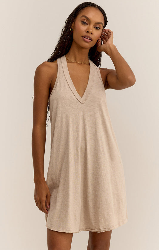 Z SUPPLY Maddox Mini Dress IN PUTTY AND STARFISH