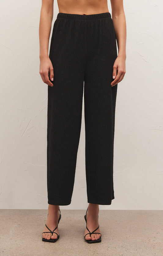 Z SUPPLY Cosmic Crinkle Knit Pant Black