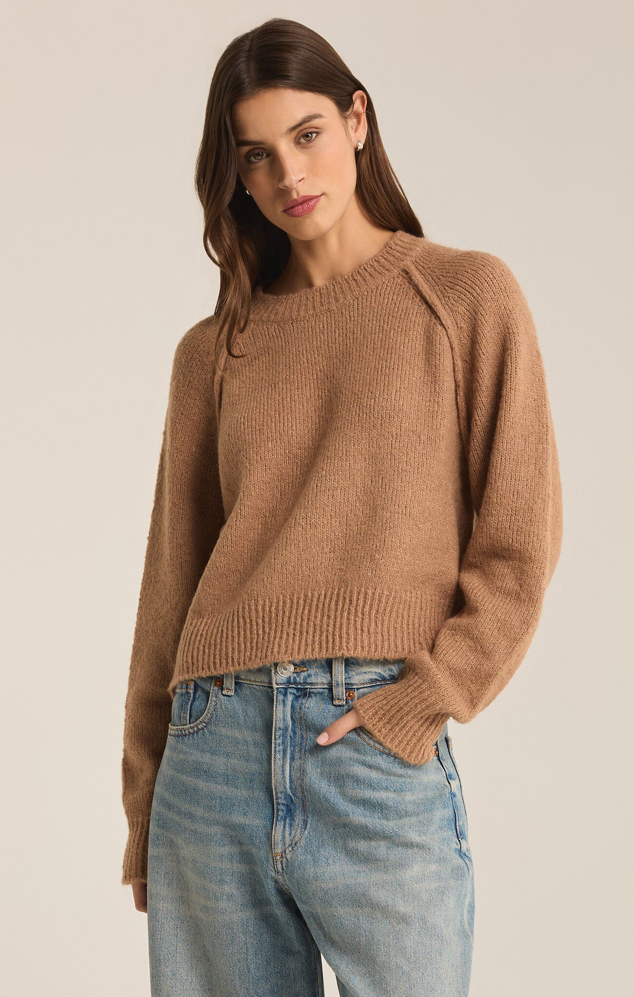 Z SUPPLY Adrian Sweater IN CAMPFIRE