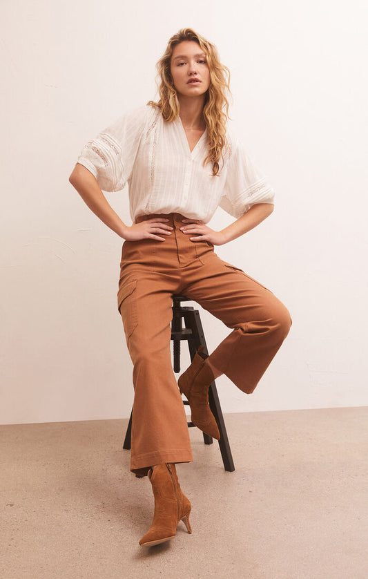 Z SUPPLY  NOAH CARGO PANT IN CHESTNUT