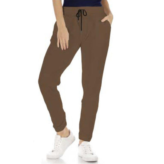 SUZETTE Super Soft Brushed Waffle Jogger IN BROWN