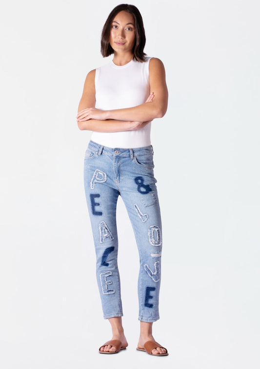BIANCO PEACE LOVE JEANS