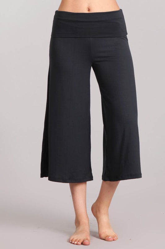 DARK GREY WIDE LEG GAUCHOS