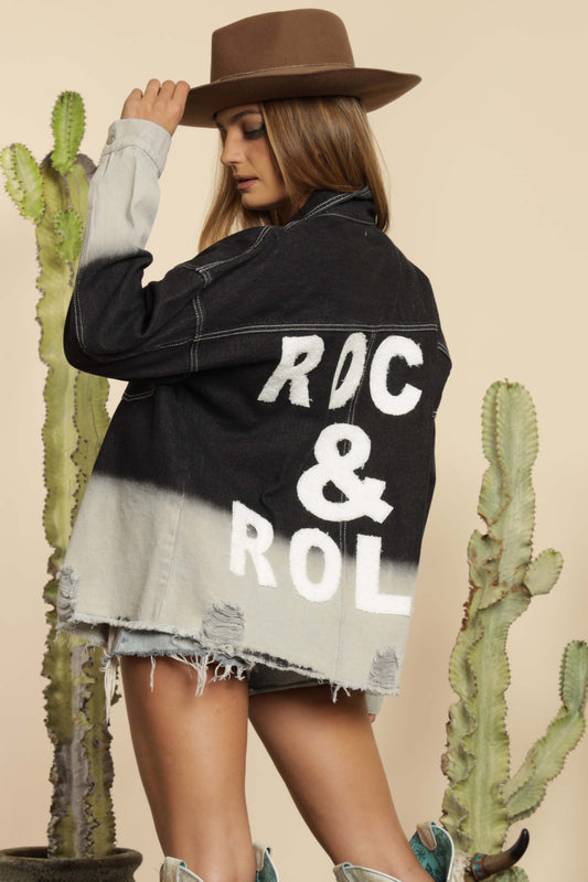 DISTRESSED ROCK AND ROLL JACKET