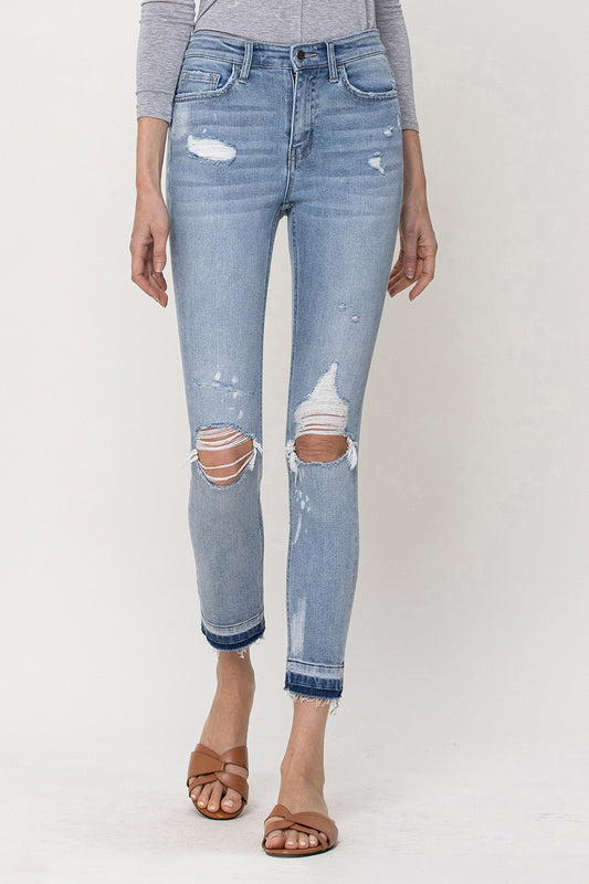 FLYING MONKEY MID RISE CROP SKINNY