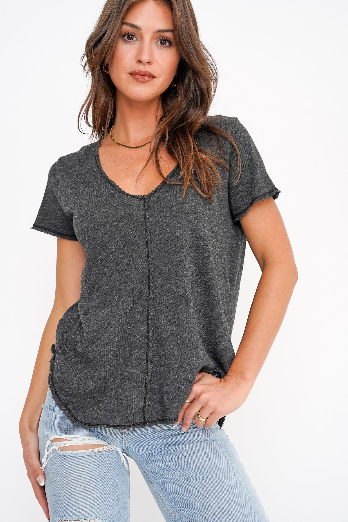 PROJECT SOCIAL T WEAREVER TEE IN BLACK, MESA SAND AND ROSE CLAY