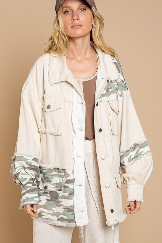 CAMO PANELED JACKET