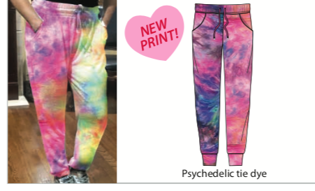 SUZETTE PSYCHADELIIC TYE DYE JOGGERS