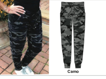 SUZETTE CAMO JOGGERS -olive