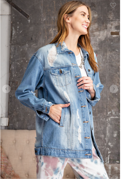 OVERSIZED SLOUCH DENIM JACKET