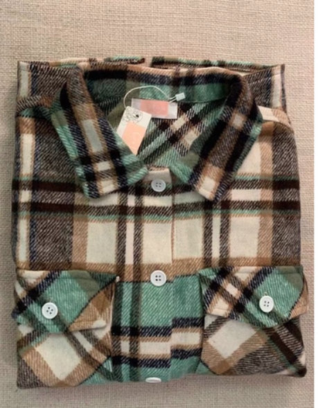 GREEN PLAID FLANNEL