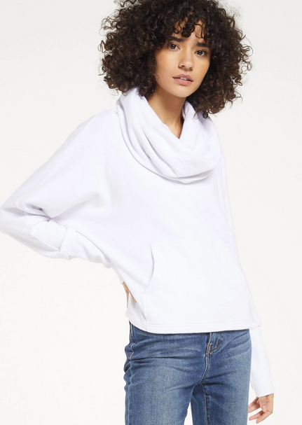 Z SUPPLY Easy Cowl Top IN WHITE