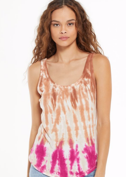 Z SUPPLY EASY SORBET SKIES TIE-DYE TANK