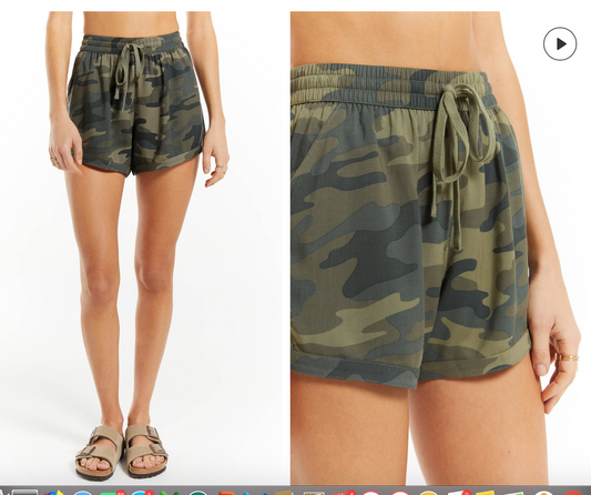 Z SUPPLY LALA CAMO SHORTS