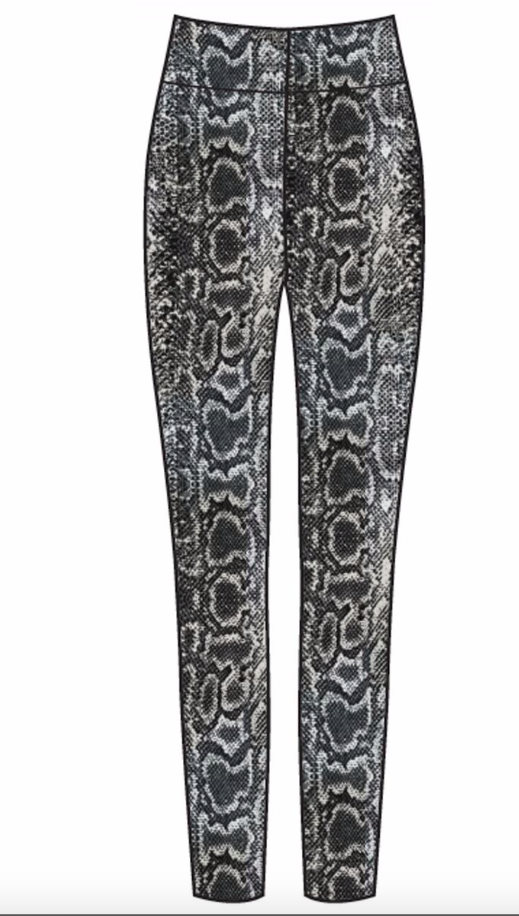 SUZETTE PYTHON PRINT LEGGINGS