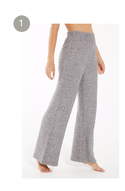 Z SUPPLY LOUNGING AROUND PLUSH PANT IN GREY