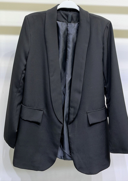 SLIM BLAZER SUIT JACKET WITH FLAP POCKETS