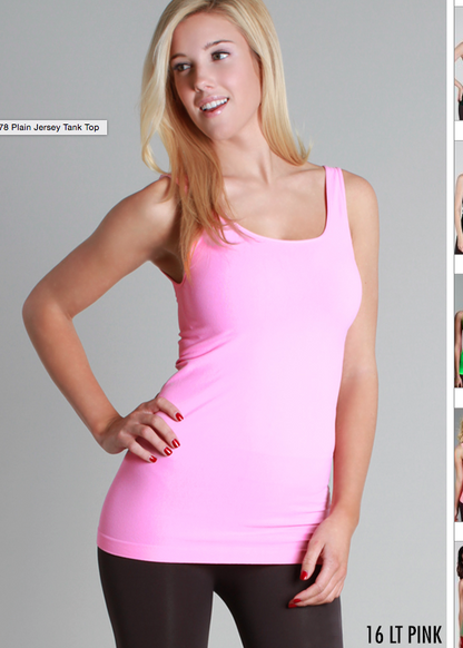 NIKIBIKI PLAIN JERSEY TANK TOP IN MANY COLORS