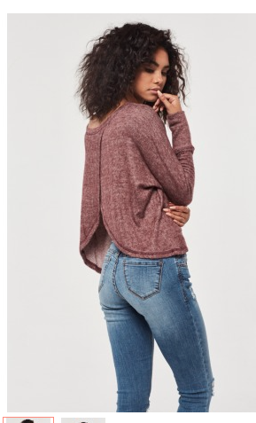 PROJECT SOCIAL T TULIP BACK IN BURGUNDY