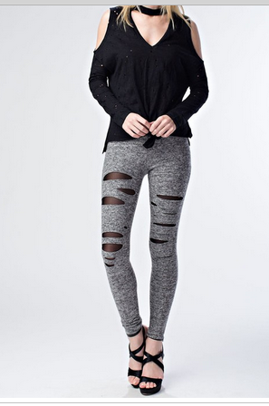 MESH CUT OUT LEGGINGS